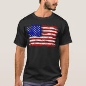Patriotische amerikanische Flagge T-Shirt (Vorderseite)