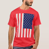 Patriotische amerikanische Flagge T-Shirt (Vorderseite)