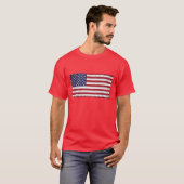 Patriotische amerikanische Flagge T-Shirt (Vorne ganz)