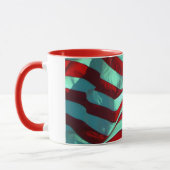 Patriotische amerikanische Flagge Tasse (Links)