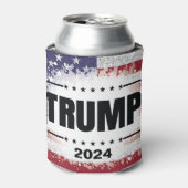 Patriotische amerikanische Flagge Trump 2024 Dosenkühler (Kanne Vorderseite)