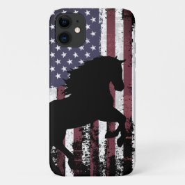 Patriotische amerikanische Flagge und Silhouette P Case-Mate iPhone Hülle