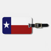 Patriotische amerikanische Flagge und Texas-Flagge Gepäckanhänger (Vorderseite horizontal)