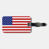 Patriotische amerikanische Flagge und Texas-Flagge Gepäckanhänger (Rückseite horizontal)