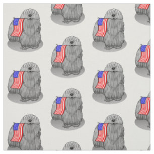 Patriotische amerikanische Flagge USA Puli Dog (gr Stoff