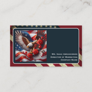 Patriotische amerikanische Flagge Visitenkarte