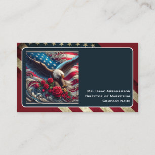 Patriotische amerikanische Flagge Visitenkarte