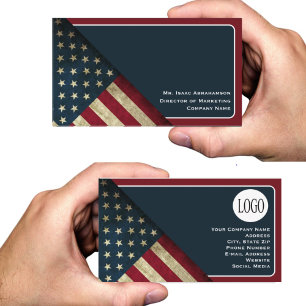 Patriotische amerikanische Flagge Visitenkarte