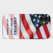 Patriotische amerikanische Flagge Wir Menschen Case-Mate iPhone Hülle (Rückseite (Horizontal))