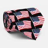 Patriotische amerikanische Flaggen-Krawatte USA Krawatte (Gerollt)