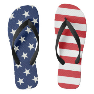 Patriotische amerikanische Flaggen US Flagge Badesandalen