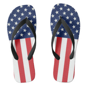 Patriotische amerikanische Flaggen US Flagge Badesandalen