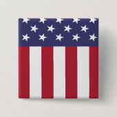 Patriotische amerikanische Flaggen US Flagge Button (Vorderseite)