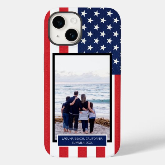 Patriotische amerikanische Flaggen US Flagge Case-Mate iPhone Hülle (Rückseite)