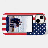Patriotische amerikanische Flaggen US Flagge Case-Mate iPhone Hülle (Rückseite (Horizontal))
