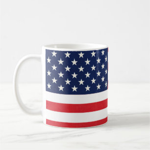 Patriotische amerikanische Flaggen US Flagge Kaffeetasse