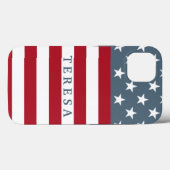 Patriotische amerikanische Flaggen US Flagge kunde Case-Mate iPhone Hülle (Rückseite (Horizontal))