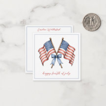 Patriotische amerikanische Flaggen zum vierten Jul