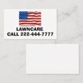 PATRIOTISCHE AMERIKANISCHE FLAGGENGESCHÄFTSKARTE P VISITENKARTE (Vorne/Hinten)