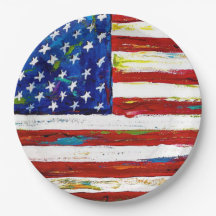 Patriotische amerikanische Flaggenkunst