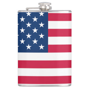 Patriotische amerikanische Flaggenmaske Flachmann