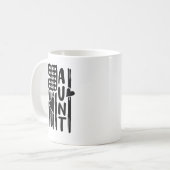 Patriotische amerikanische Flaggentante Kaffeetasse (Vorderseite Links)
