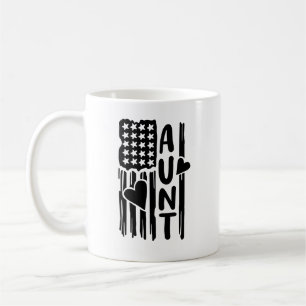 Patriotische amerikanische Flaggentante Kaffeetasse