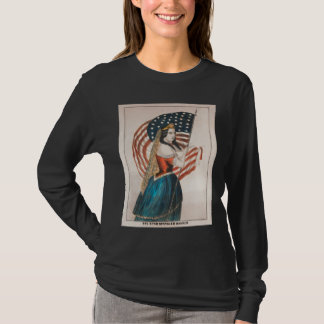 Patriotische amerikanische Frau | Amerikanische Fl T-Shirt