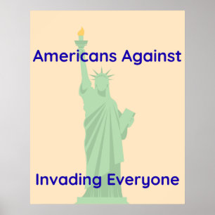 Patriotische amerikanische Freiheitsstatue Poster
