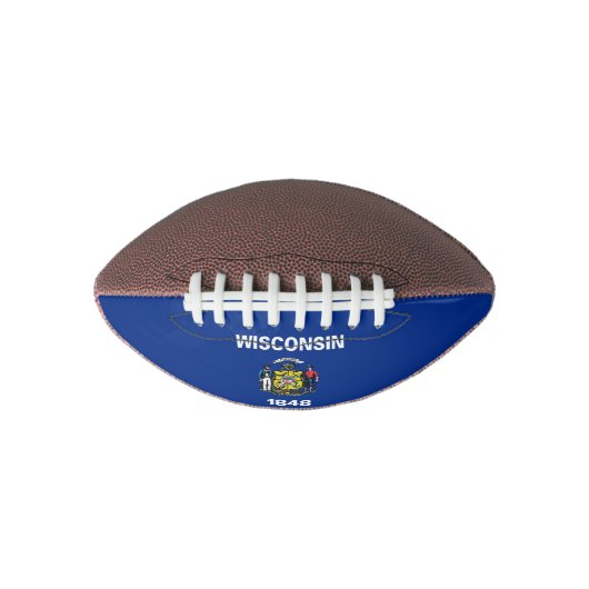 Patriotische amerikanische Fußball-Wisconsin-Staat Football (Vorderseite)