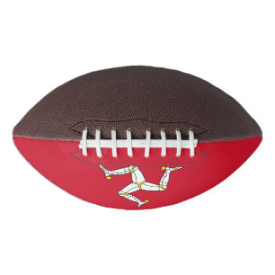 Patriotische amerikanische Fußballinsel Man Flagge Football