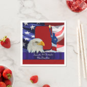 Patriotische Amerikanische Icons Serviette (Beispiel)