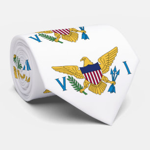 Patriotische Amerikanische Jungferninseln-Flagge Krawatte