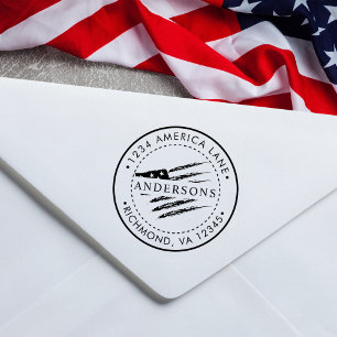 Patriotische amerikanische kundenspezifische gummistempel