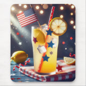 Patriotische Amerikanische Lemonade Mousepad (Vorne)