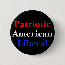 Patriotische Amerikanische Liberale Button