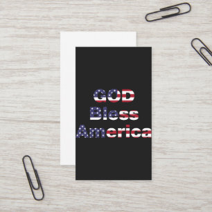 Patriotische amerikanische professionelle Visitenk Visitenkarte
