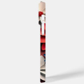 PATRIOTISCHE AMERIKANISCHE ROT WEISSE BLAUE BLUME Case-Mate iPhone HÜLLE (Rückseite / Links)