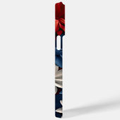 PATRIOTISCHE AMERIKANISCHE ROT WEISSE BLAUE BLUME Case-Mate iPhone HÜLLE (Rückseite / Rechts)