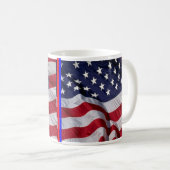 Patriotische amerikanische Tasse (VorderseiteRechts)