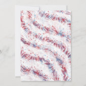 Patriotische Amerikanische Unabhängigkeitstag-Feie Einladung (Rückseite)