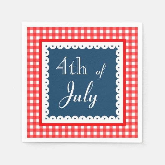 Patriotische Amerikanische Unabhängigkeitstag GRIL Serviette (Vorderseite)