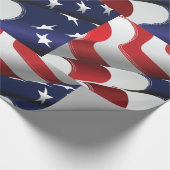 Patriotische amerikanische US Flagge für Flaggenge Geschenkpapier (Ecke)
