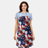 Patriotische amerikanische US Flagge für Flaggenge Schürze (Getragen)
