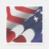 Patriotische amerikanische US Flagge für Flaggenge Serviette (Vorderseite)