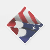 Patriotische amerikanische US Flagge für Flaggenge Serviette (Ecke)