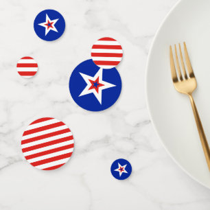 Patriotische amerikanische US Flagge Konfetti