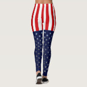 Patriotische amerikanische US Flagge Leggings (Rückseite)