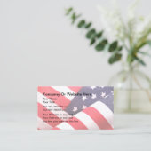 Patriotische amerikanische Visitenkarten Visitenkarte (Stehend Vorderseite)