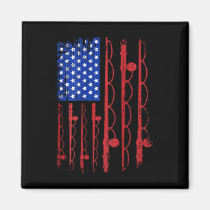 Patriotische Angelgeschenke der US-Flagge am 4. Ju Magnet